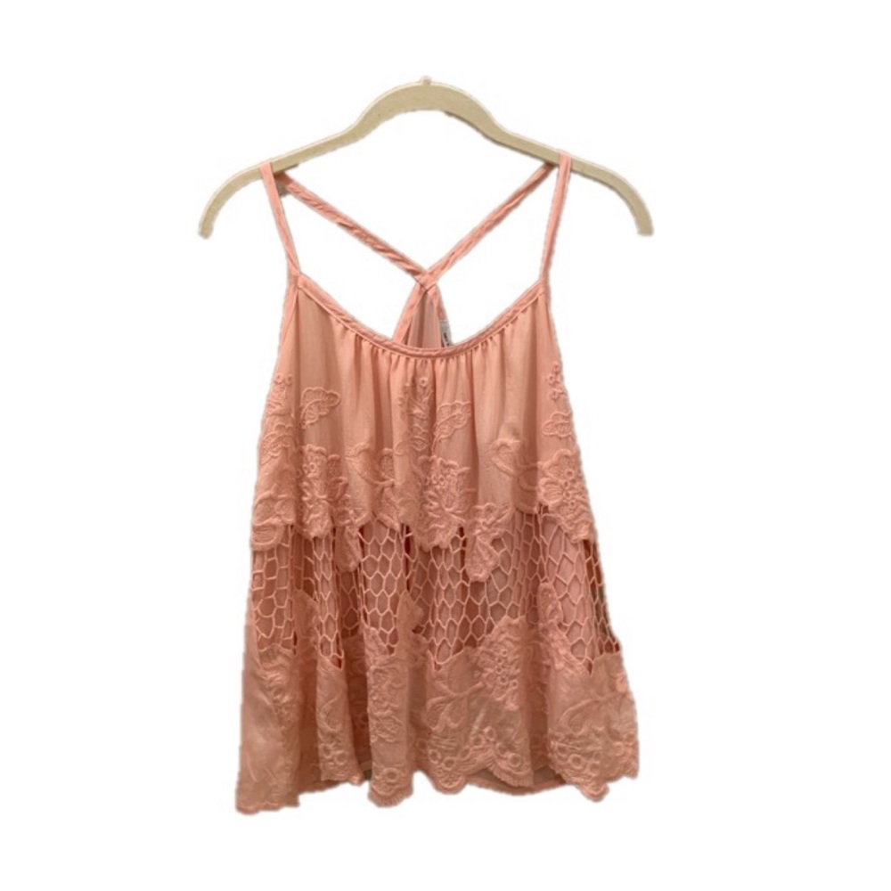 Pink Spaghetti Strap Tank